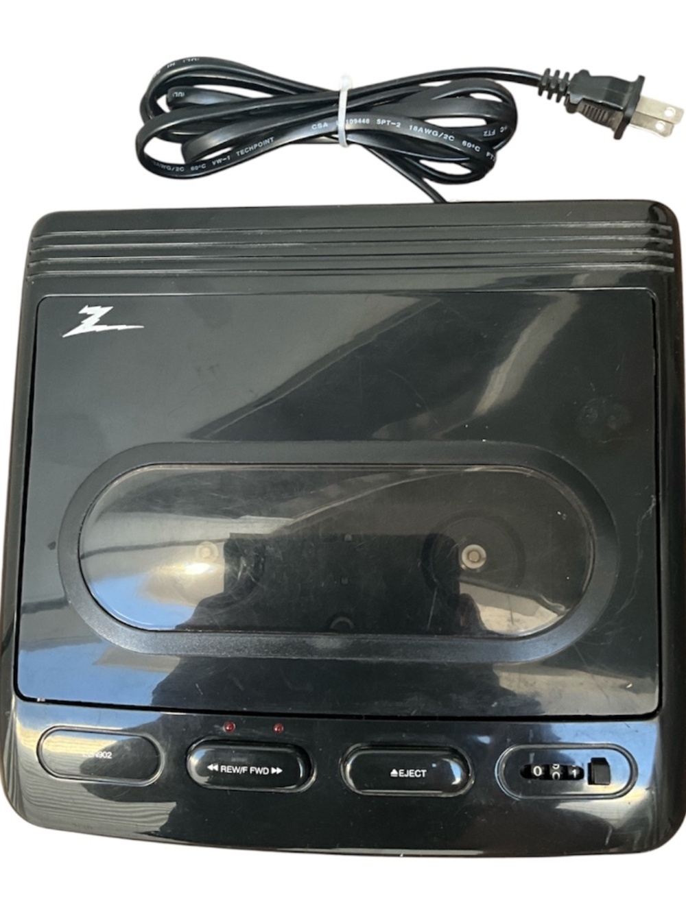 ZENITH ZEN902 TWO-WAY VHS TAPE REWINDER FORWARD & REVERSE TESTED WORKS